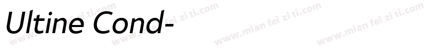 Ultine Cond字体转换